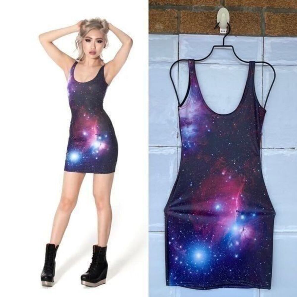 BlackMilk Purple Galaxy Minidress XS - Picture 1 of 9